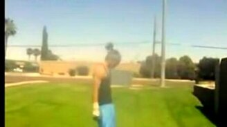 Испугался делать сальто - смотреть видео (0:12)