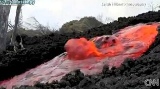 Извержение вулкана - смотреть видео (1:15)