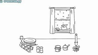 Кот Саймон и курица - смотреть видео (1:07)