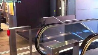 Голубь и эскалатор - смотреть видео (0:30)