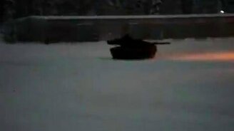 Дрифт на танке - смотреть видео (1:26)