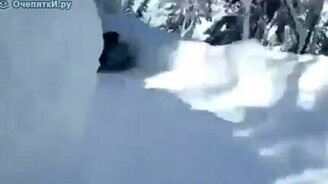 Отличная зимняя горка - смотреть видео (0:51)