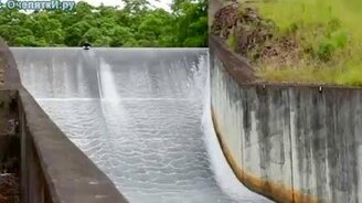 Захватывающий сёрфинг с плотины - смотреть видео (0:39)