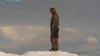 Вейкбордист среди льдов - смотреть видео (3:10)