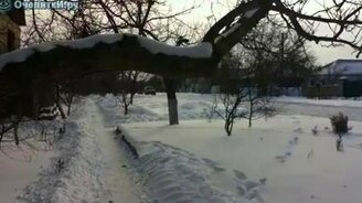 Паровозик из санок - смотреть видео (0:28)