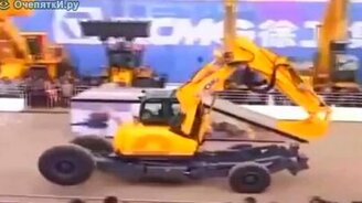 Экскаватор-трансформер - смотреть видео (2:10)