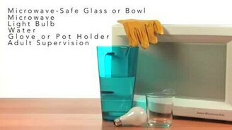 Лампочка в микроволновке - смотреть видео (0:55)