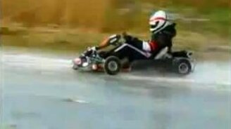 На картинге по льду - смотреть видео (1:30)