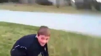 Неожиданно получилось двойное сальто - смотреть видео (0:09)