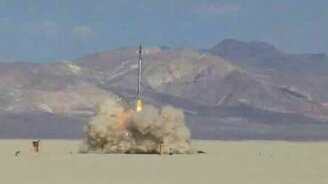 Любителький запуск ракеты - смотреть видео (1:27)