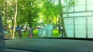 Дворовое расследование с мопедом - смотреть видео (0:44)