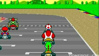 Чак Норрис против Марио на гонках - смотреть видео (0:59)