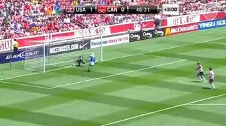 Ловкая вратарь - смотреть видео (0:34)