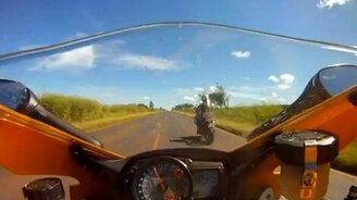 Змея на мотоцикле - смотреть видео (4:21)