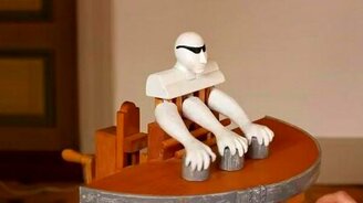 Интересный механический напёрсточник - смотреть видео (0:51)