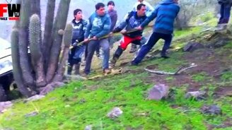 Трос слабоват оказался - смотреть видео (0:29)