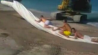 Бюджетный аттракцион на море - смотреть видео (0:22)