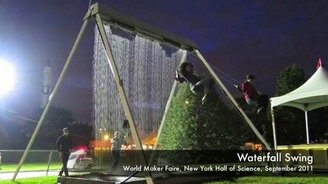 Качели-водопад - смотреть видео (1:33)