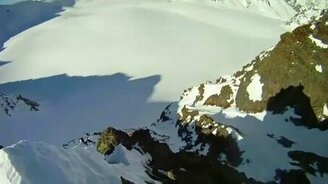 Опасный снежный склон - смотреть видео (1:35)