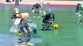 Роботы спортсмены - смотреть видео (0:55)