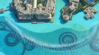 Дубайские фонтаны - смотреть видео (0:59)