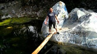 Провальный переход по бревну - смотреть видео (0:17)