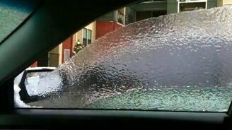 Разбил ледяную тонировку - смотреть видео (0:23)