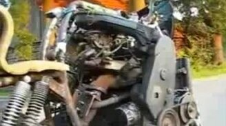 Мотоцикл с двигателем ВАЗ-2108 - смотреть видео (3:26)