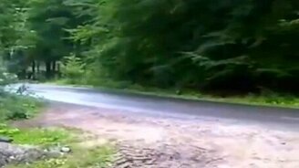 Несказанное везение на гонках - смотреть видео (0:14)