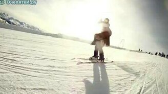 Каскадёры на лыжах - смотреть видео (0:27)