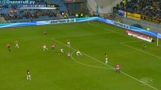 Болельщик переволновался - смотреть видео (0:24)