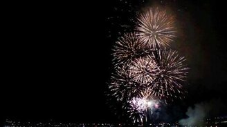 Реверсивный новогодний салют - смотреть видео (2:48)