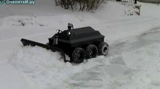 Умный уборщик снега - смотреть видео (3:08)