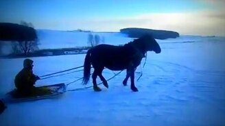 Дрифтер на телеге - смотреть видео (0:50)