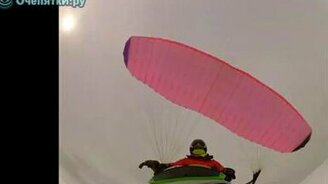 Взлетаем на снегоходе - смотреть видео (0:49)