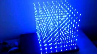 Светодиодный кубический дисплей - смотреть видео (4:30)