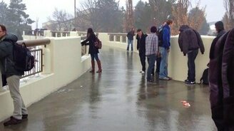 Подморозило после дождя - смотреть видео (0:28)