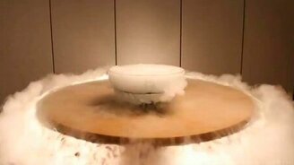 Красивый опыт с сухим льдом - смотреть видео (2:20)