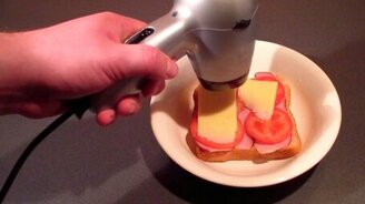 Готовим пищу феном - смотреть видео (1:17)