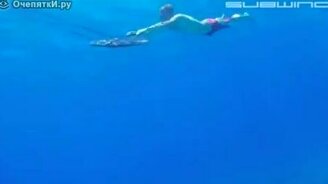 Плавание по дну морскому - смотреть видео (2:14)