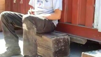 Прикормленный сурок на стройке - смотреть видео (1:39)