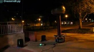 Супер Марио на катушке Тесла - смотреть видео (0:41)