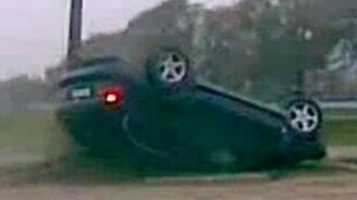 Как разбить BMW X5 - смотреть видео (0:09)