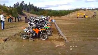 Неудачный мотостарт - смотреть видео (0:47)