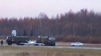 Провальное испытание беспилотного самолёта - смотреть видео (0:57)