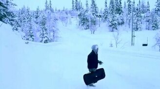 Смертельный номер на санках - смотреть видео (0:37)