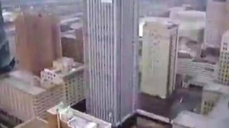 Идеальный снос небоскрёба - смотреть видео (0:37)