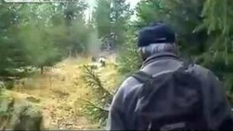 На ловца прибежал зверь - смотреть видео (0:52)