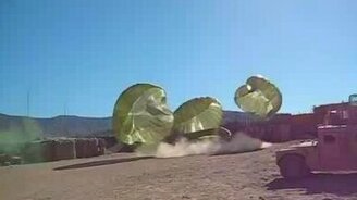 Как происходит сброс ящиков с самолётов - смотреть видео (0:43)