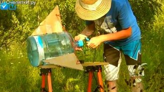 Демонстрация реактивной тяги - смотреть видео (4:16)